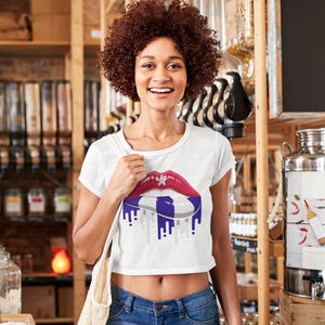 Cuban Crop Top Baby Tee | Cuban Pride Shirt with Cuba Flag | Latinx Fashion Hialeah Shirts | Patria y Vida Cuba Libre Gift for Cubans