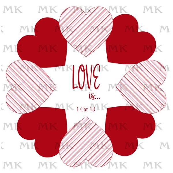 Hearts abound!  This PNG image is perfect for all your sublimation and waterslide needs.  Great for a shirt or garden flag