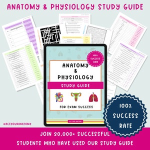 Anatomy and Physiology Study Guide  |  Human Anatomy  |  6,000+ Test Questions  |  Anatomy & Physiology  Exams  |  100% Success Rate