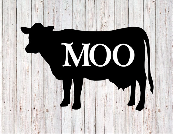 Download Moo Cow Svg Cow Svg Farm Svg Files For Cricut Silhouette Etsy
