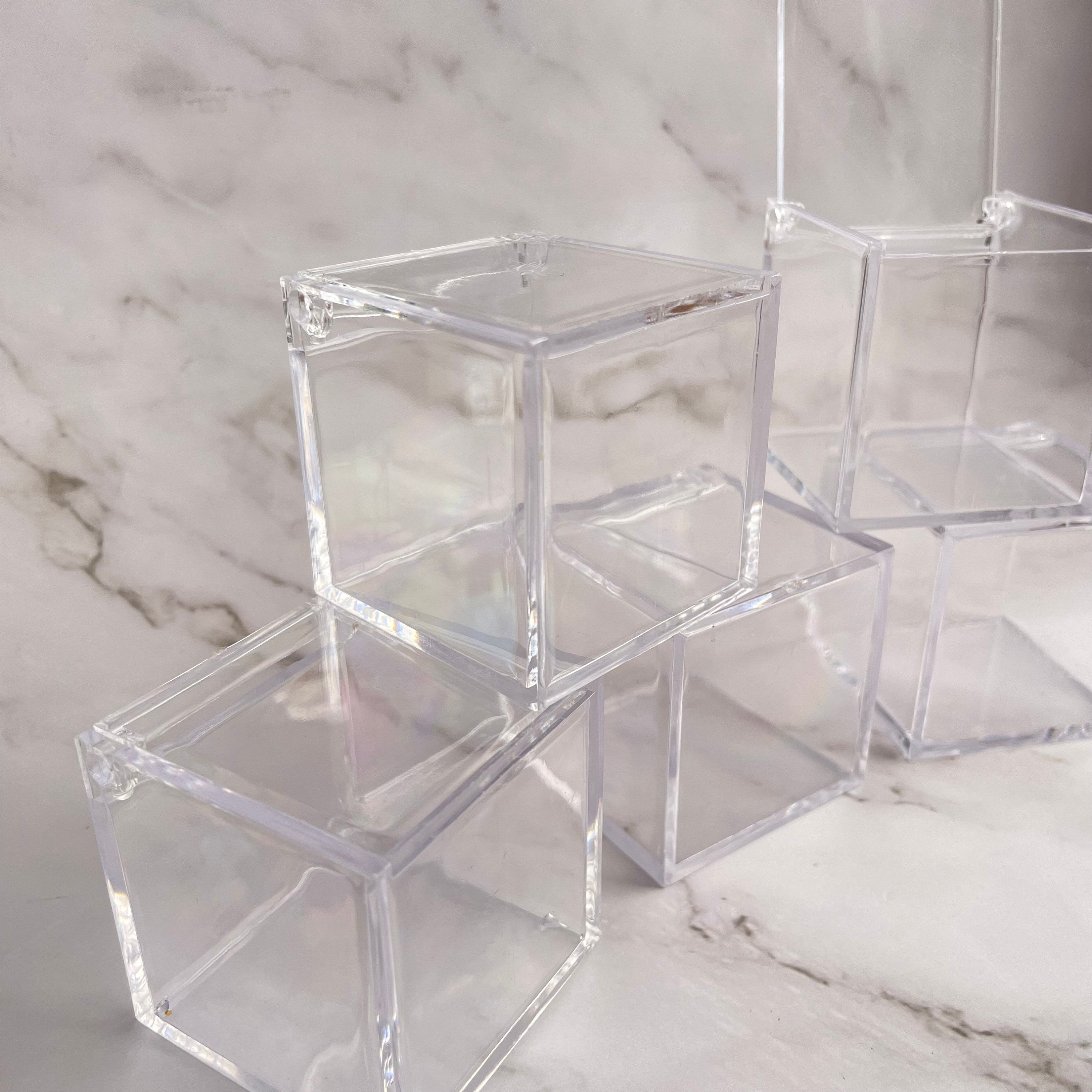 36 Pcs Acrylic Favor Box Clear Acrylic Containers Etsy