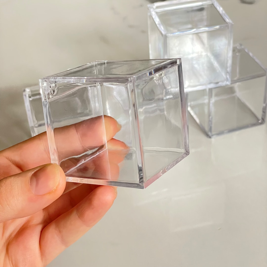 36 Pcs Acrylic Favor Box Clear Acrylic Containers Transparent Boxes