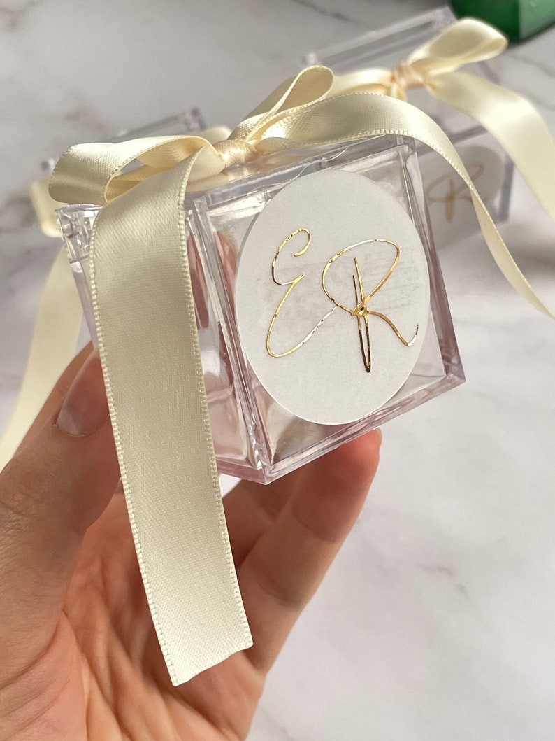 Acrylic Favor Box Etsy