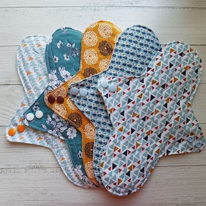 Serviette hygiénique lavable flux nuit personnalisée
