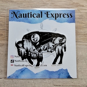 Buffalo Sticker / Bison Sticker / Animal Sticker