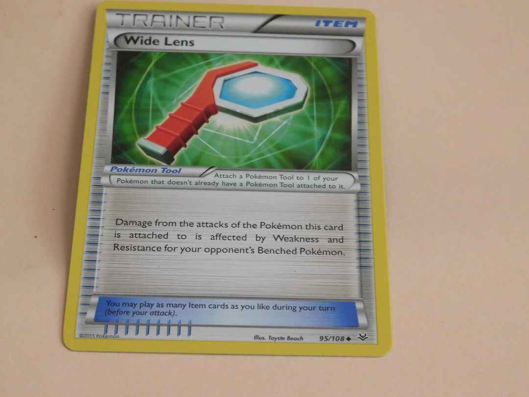 Wide Lens Pokemon Card Etsy