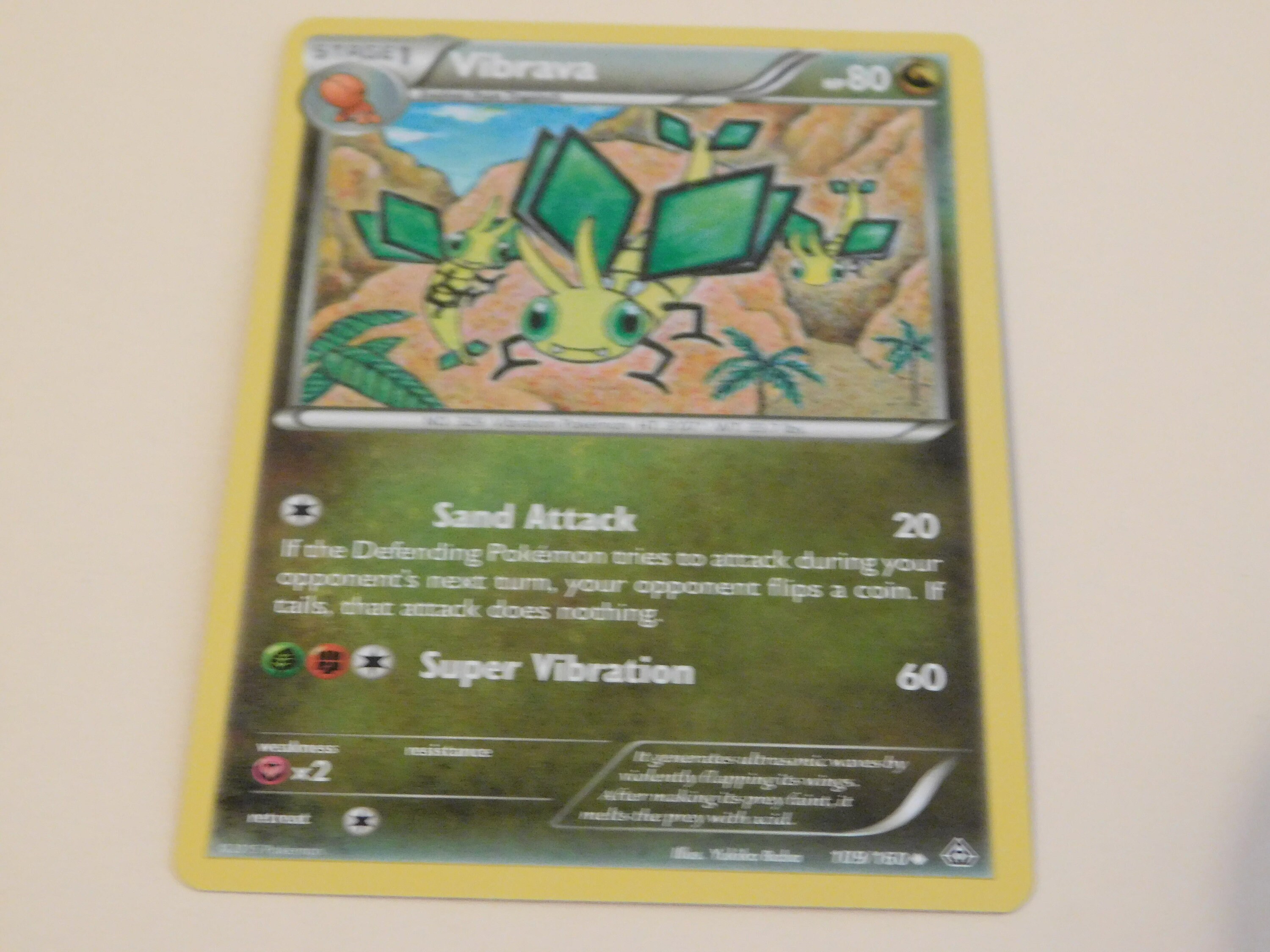 Vibrava Pokemon Card - Etsy