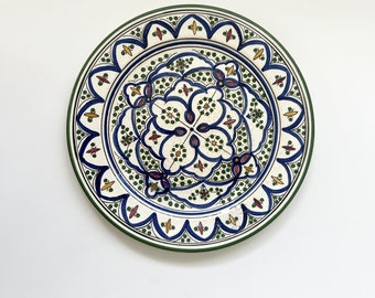 Handpainted Turkish style ceramic dinner/ serving plate