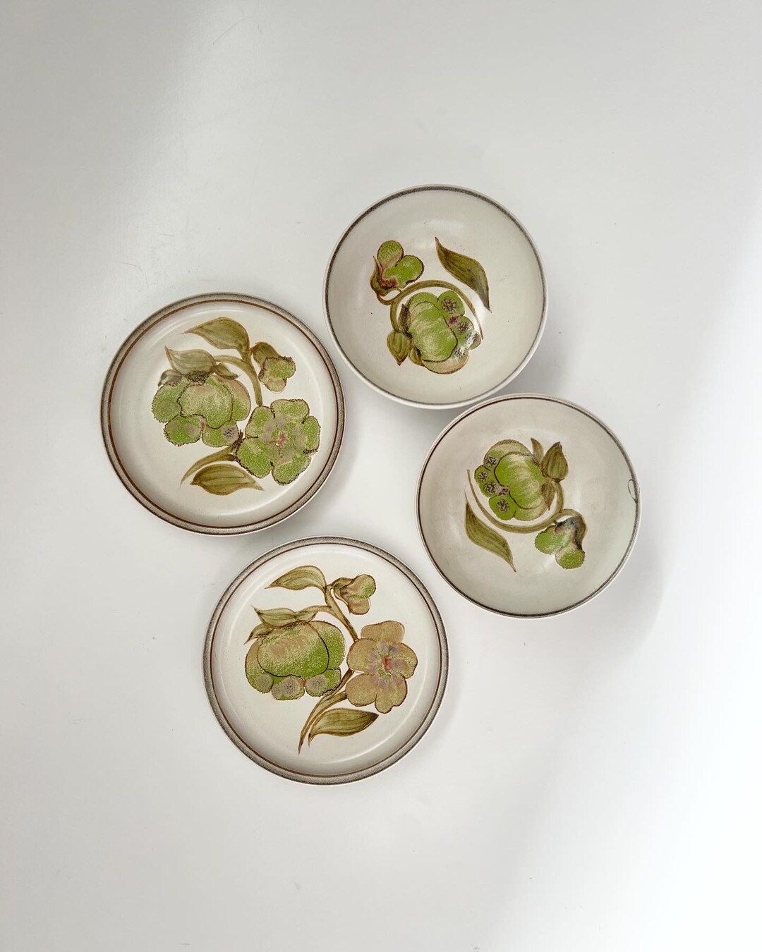 Vintage Denby England Troubadour Side Plates and Bowls C1970 Etsy