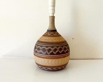 Mid Century Fred Folly Australian 1960s pottery lamp base