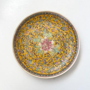 Antique Chinese Famille Rose and butterflies Porcelain Charger Plate 19TH C., QIANLONG MARK. image 1