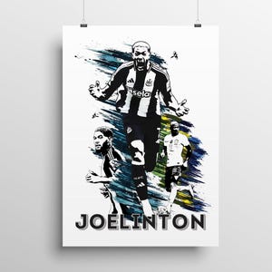 Joelinton Newcastle United Art Print: NUFC Geordie Gift UK
