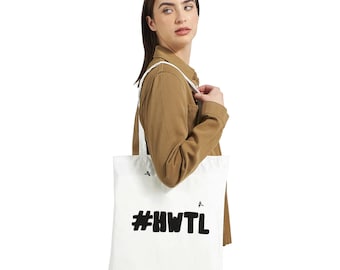 Howay The Lads NUFC Classic Tote Bag White