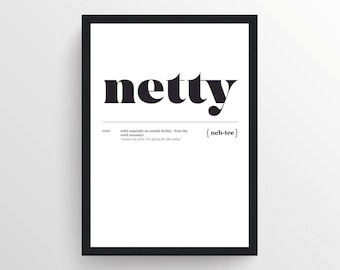 Netty Geordie Definition Framed Print: Newcastle Toon Art