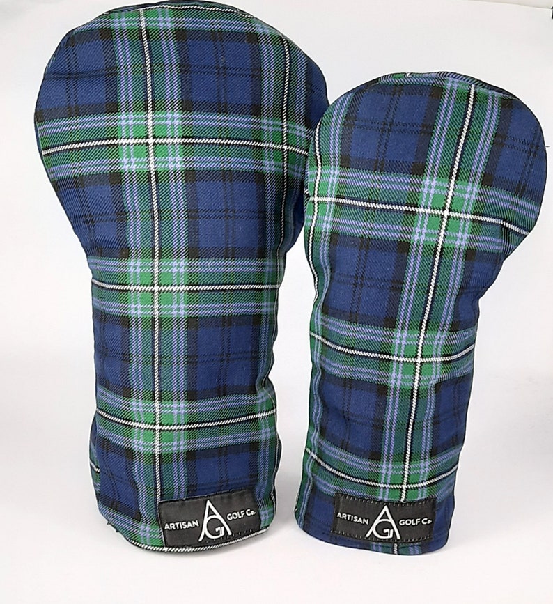 Golf Headcovers Scottish Rugby Union Tartan Waterproof Wool Etsy