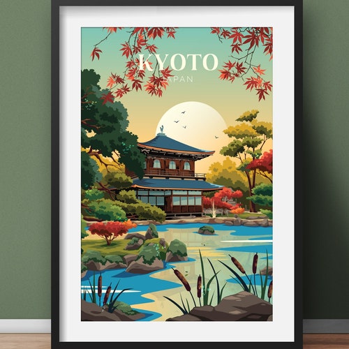Kyoto Japan Print Unframed Travel Poster of Kyoto Japan - Etsy Kyoto Japan Print Unframed Travel Poster of Kyoto Japan - Etsy