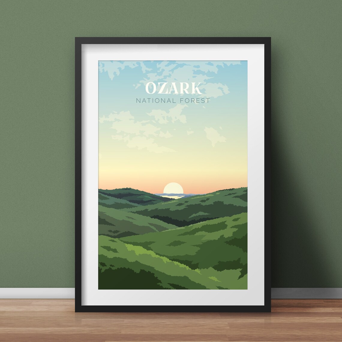 The Ozarks Print Ozark Mountains Wall Art Ozark National Etsy
