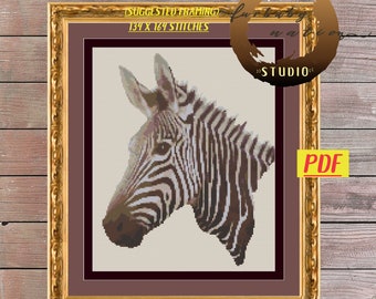 At The Zoo Collection Mouseloft Mini Cross Stitch Kit Zebra