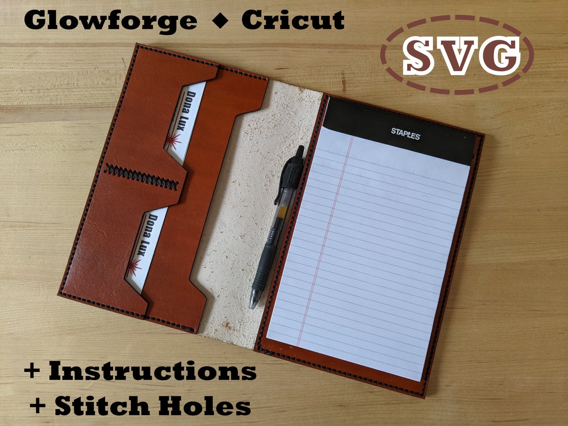Leather Padfolio Pattern SVG for Business or for Hobbyist Etsy