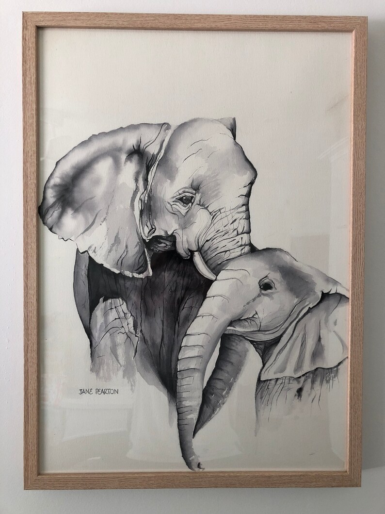 Zebra Elephant Giraffe Set of 3 Wall Art African Animals Etsy Australia