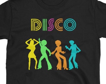 1970's Style Disco Dancers Dancing Retro Design T-Shirt / This Is My Disco Dance Shirt / Disco Party / Disco Lover / Funny Disco Design