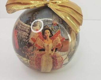 1997 Matrix Barbie Christmas Ornament 3.25 Inch Diameter