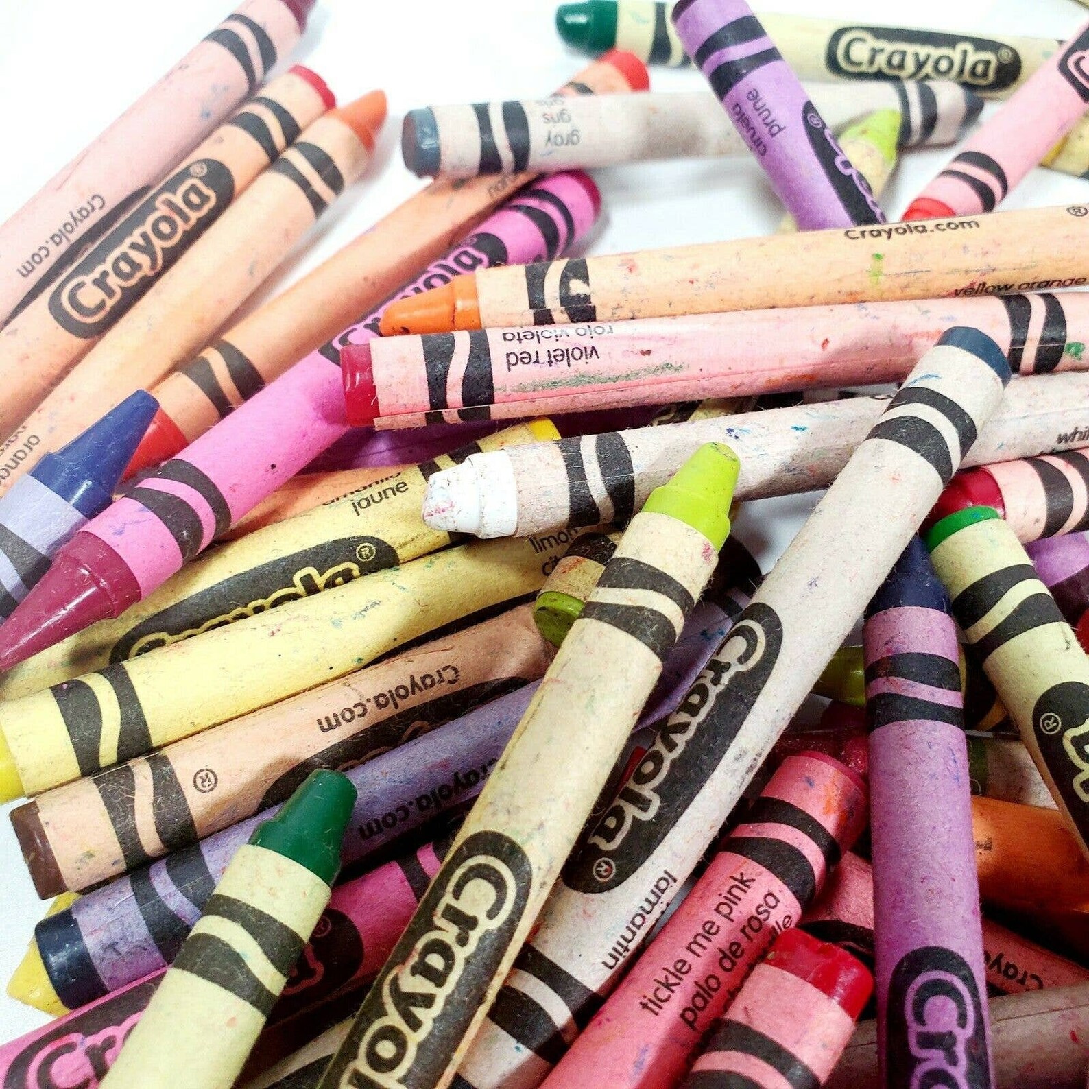 Bulk Lot of 3 Pounds Crayola Crayons Mixed Colors Used Crafts Etsy