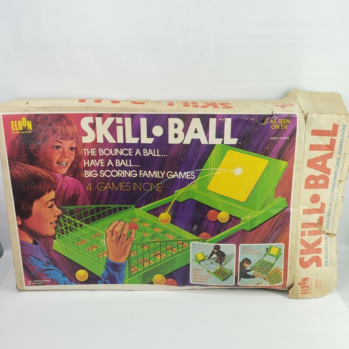 Vintage Eldon Skill Ball Game 4 Games In One As Seen On TV Etsy