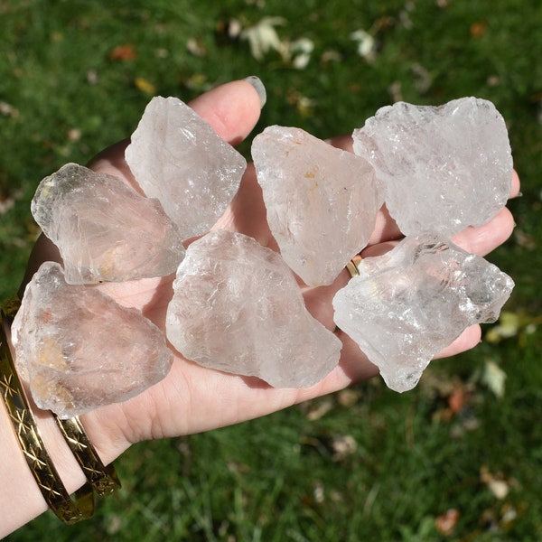 Rough Clear Quartz, Raw Clear Quartz, Clear Quartz Chunk, Quartz Crystal, Unpolished Quartz, Natural Clear Quartz, Brazilian Clear Quartz