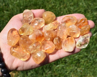 Citrine Tumbled, Polished Citrine, Tumbled Citrine Stone, Citrine Crystal, Citrine Rock, Citrine Stone, Citrine, Solar Plexus Chakra