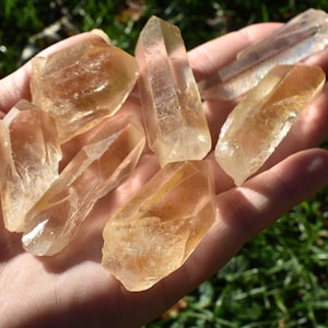 Tangerine Quartz Point, Raw Tangerine Quartz, Rough Tangerine Quartz, Natural Tangerine Quartz, Quartz Point, Brazilian Tangerine Quartz