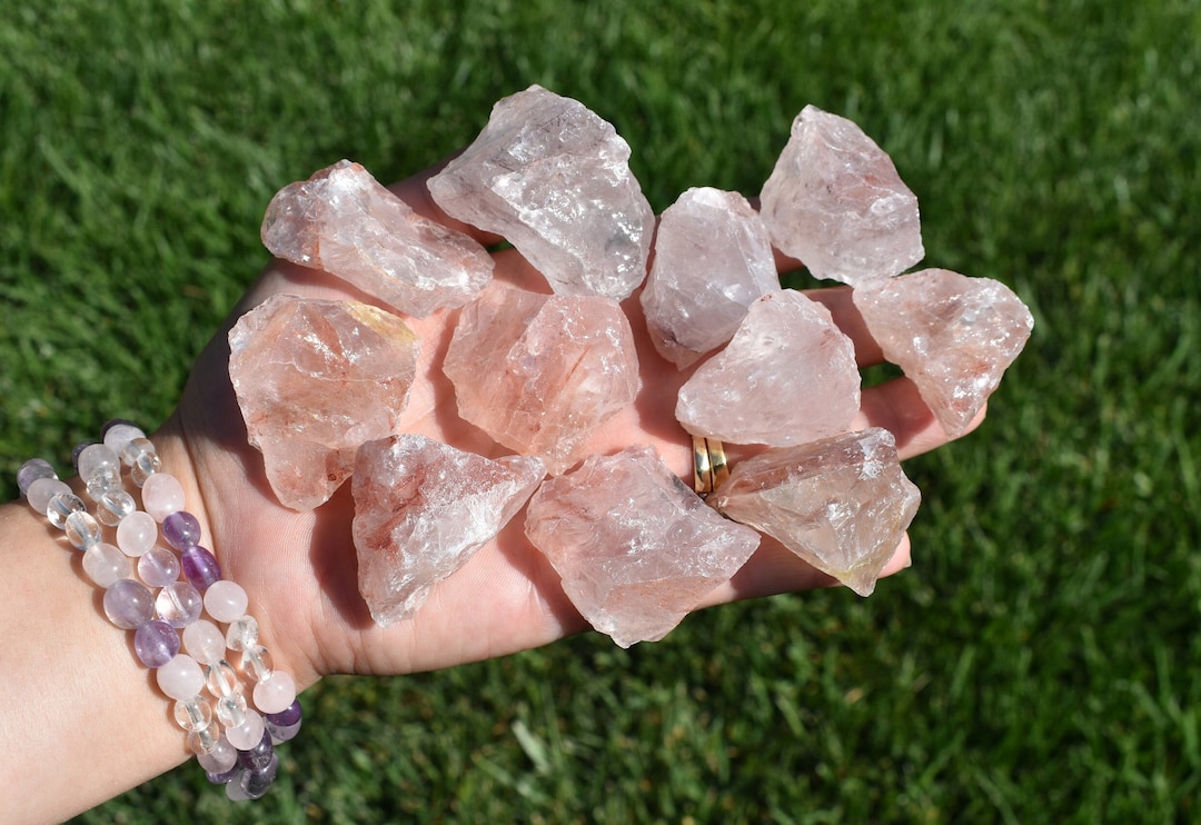 Fire Quartz Rough Fire Quartz Hematoid Quartz Raw Fire Etsy
