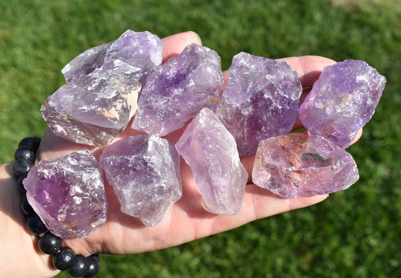 Rough Amethyst Raw Amethyst Amethyst Crystal Natural image 7