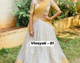 Half Saree Etsy Half Saree Etsy