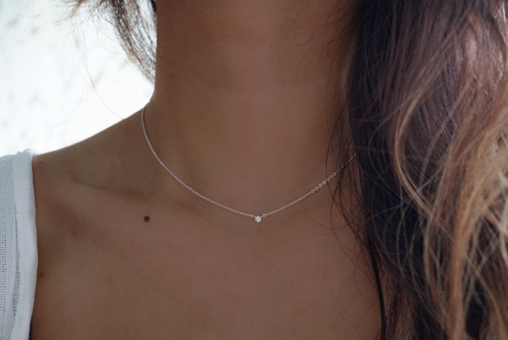 Buy Sterling Silver Coin Necklace, Simple Silver Necklace, Dainty Necklace  Silver, Tiny Silver Pendant Necklace, Silver Medallion Necklace, Disc  Online in India - Etsy