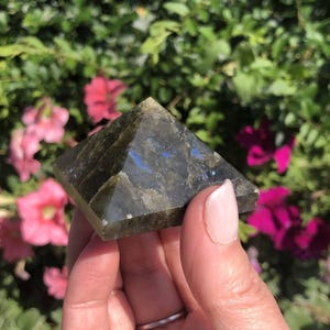 Labradorite Stone Labradorite Crystal Pyramid Gemstone Small