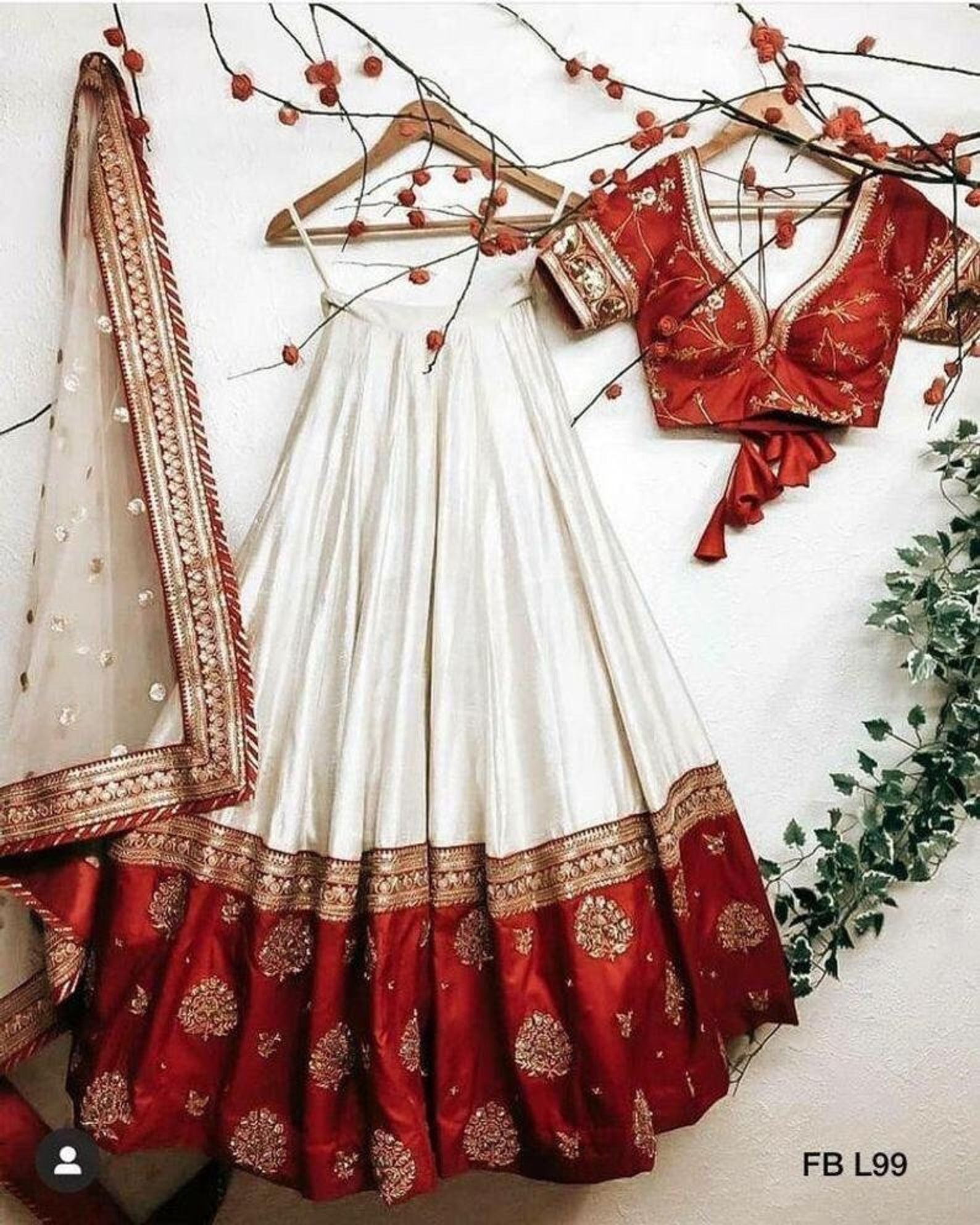 Be classy be ethnic Taffeta silk lehenga with pearl & | Etsy