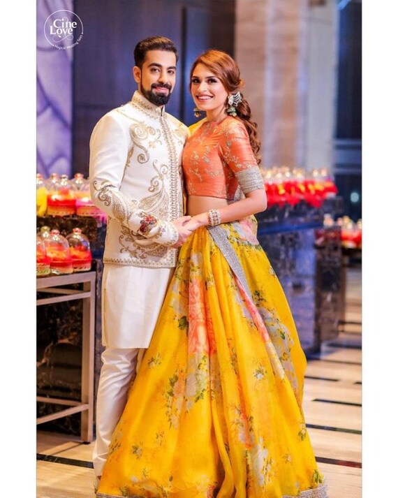 floral sabyasachi lehenga