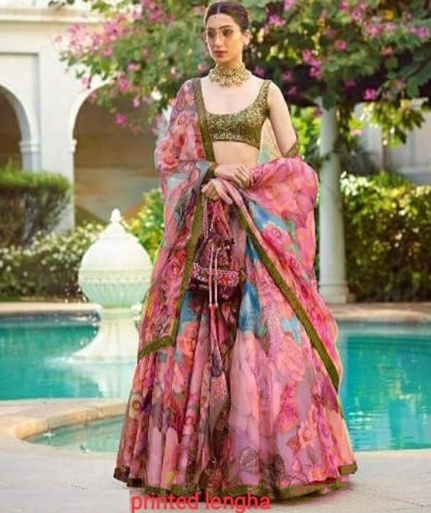 Sabyasachi Floral Print Lehenga Choli ...