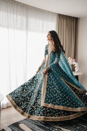 Sabyasachi peacock lehenga cheap