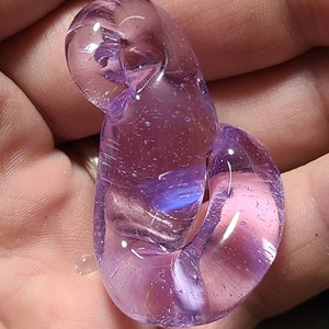 Pink Slyme Tentacle Pendant, Blown Glass Pendant, Glass Jewelry, Octopus Necklace