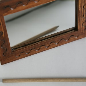 Wood carving mirror frame