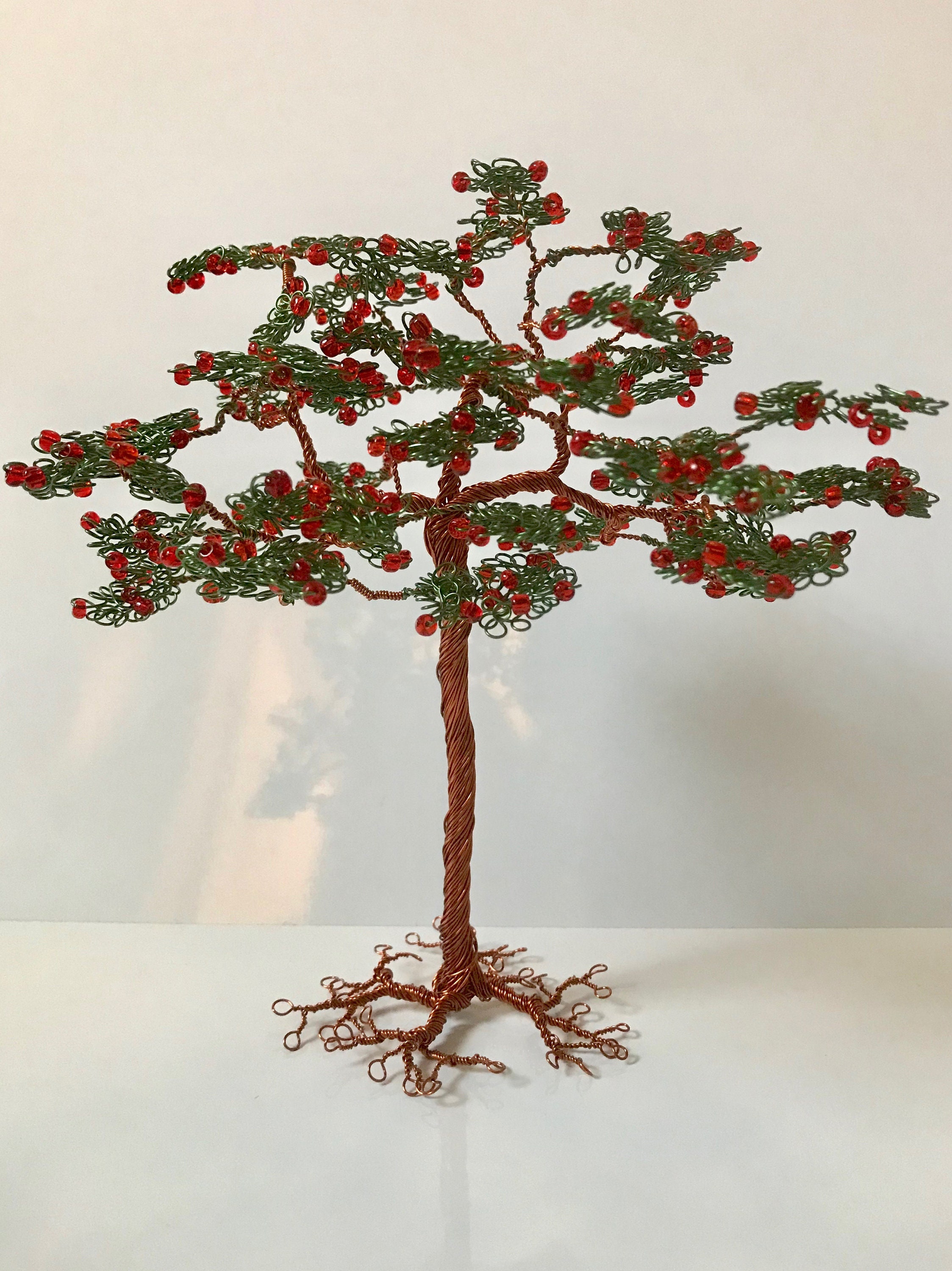 Copper Wire Apple Tree Etsy
