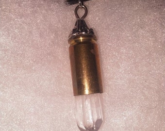 Crystal Bullet Pendant