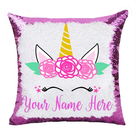 Amazon Almohadon Unicornio Lentejuelas Almohadas Decorativas