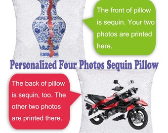 Personalised sequin cushion motorcross bike magic reveal christmas gift boys Personalised sequin cushion motorcross bike magic reveal christmas gift boys