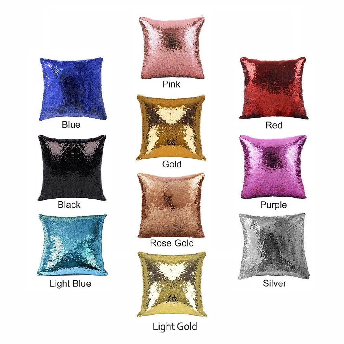 Custom Sequin Pillow Custom Photo Pillow Customized Magic Etsy