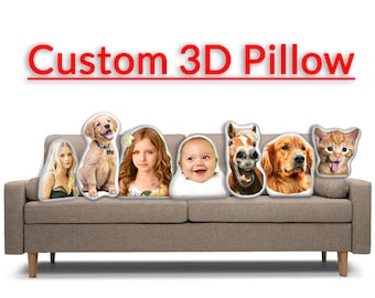 Benutzerdefiniertes Kopf Gesicht 3D Kissen Personalisierte körperförmige Kissen mit Foto Gag Geschenk