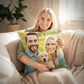 Custom Pillow Cotton Two Photos Personalized Double sided Photo Throw Pillows Decorative Cushion Cover