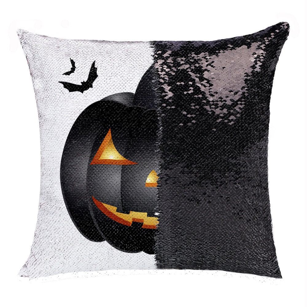 Sequin clearance pumpkin pillow